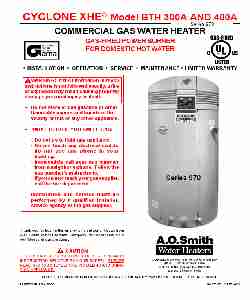 A O  Smith Water Heater BTH 300A-page_pdf